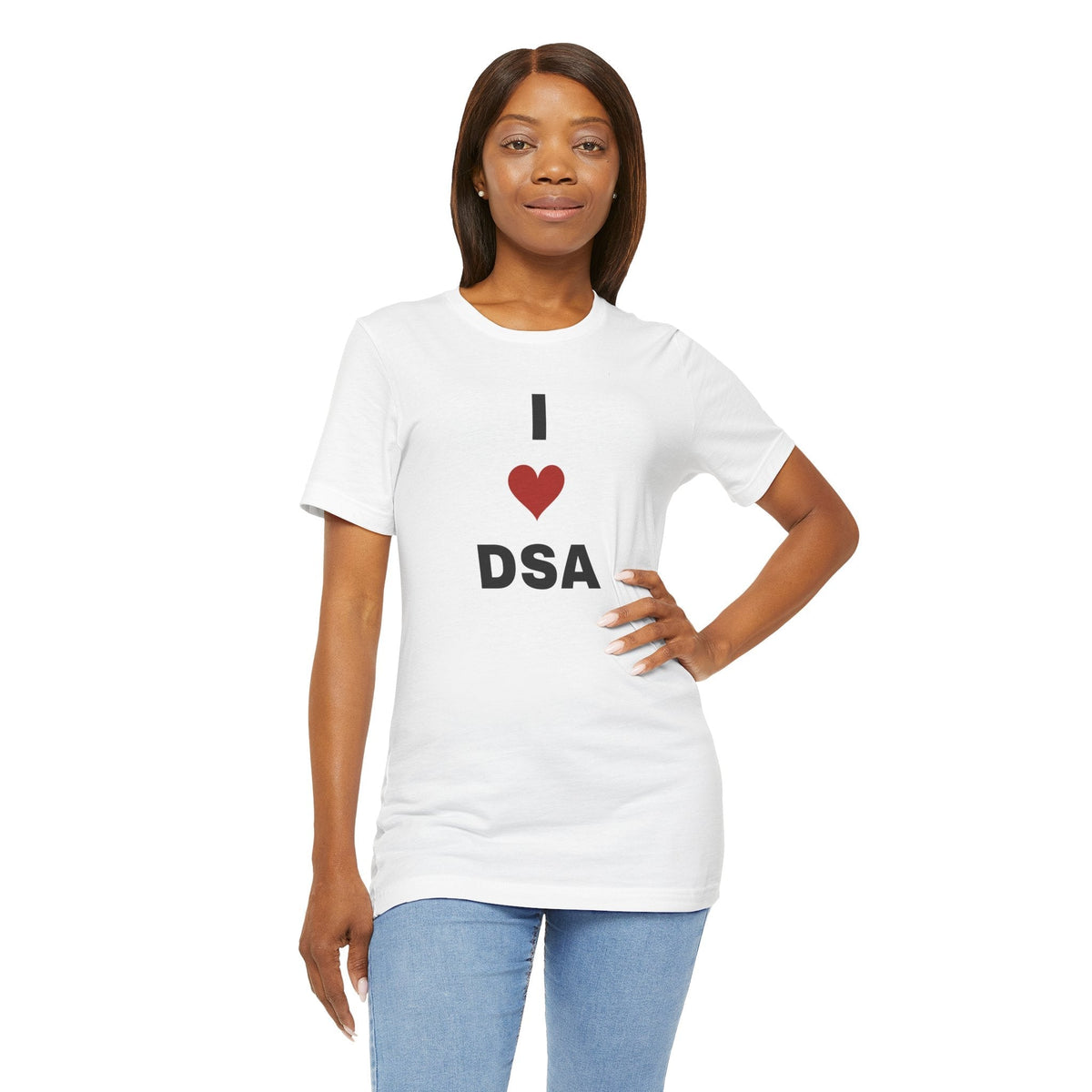 I love DSA T-Shirt | Political statement Tee, democratic socialists - Left 4 Left