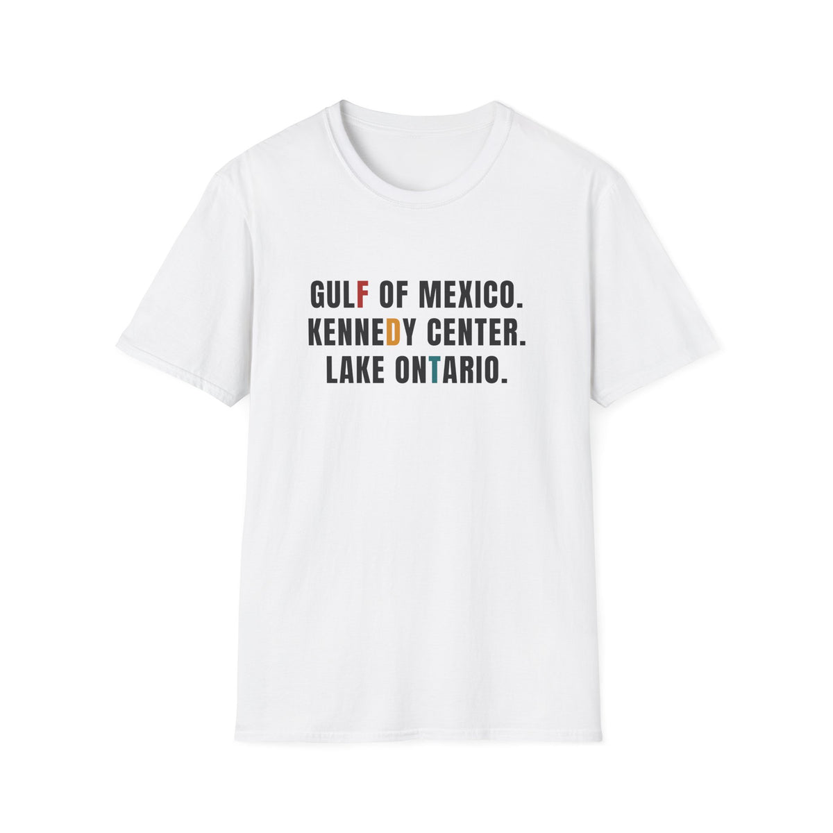 FDT Lake Ontario Gulf of Mexico Tee Kennedy Center Hidden message sweatshirt, Election protest apparel