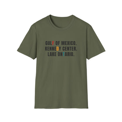 FDT Lake Ontario Gulf of Mexico Tee Kennedy Center Hidden message sweatshirt, Election protest apparel