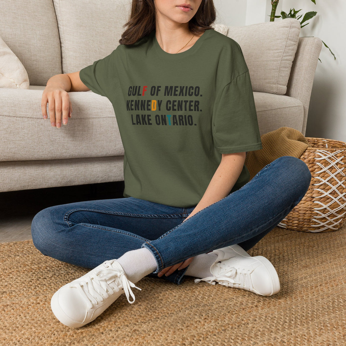 FDT Lake Ontario Gulf of Mexico Tee Kennedy Center Hidden message sweatshirt, Election protest apparel