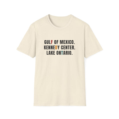 FDT Lake Ontario Gulf of Mexico Tee Kennedy Center Hidden message sweatshirt, Election protest apparel