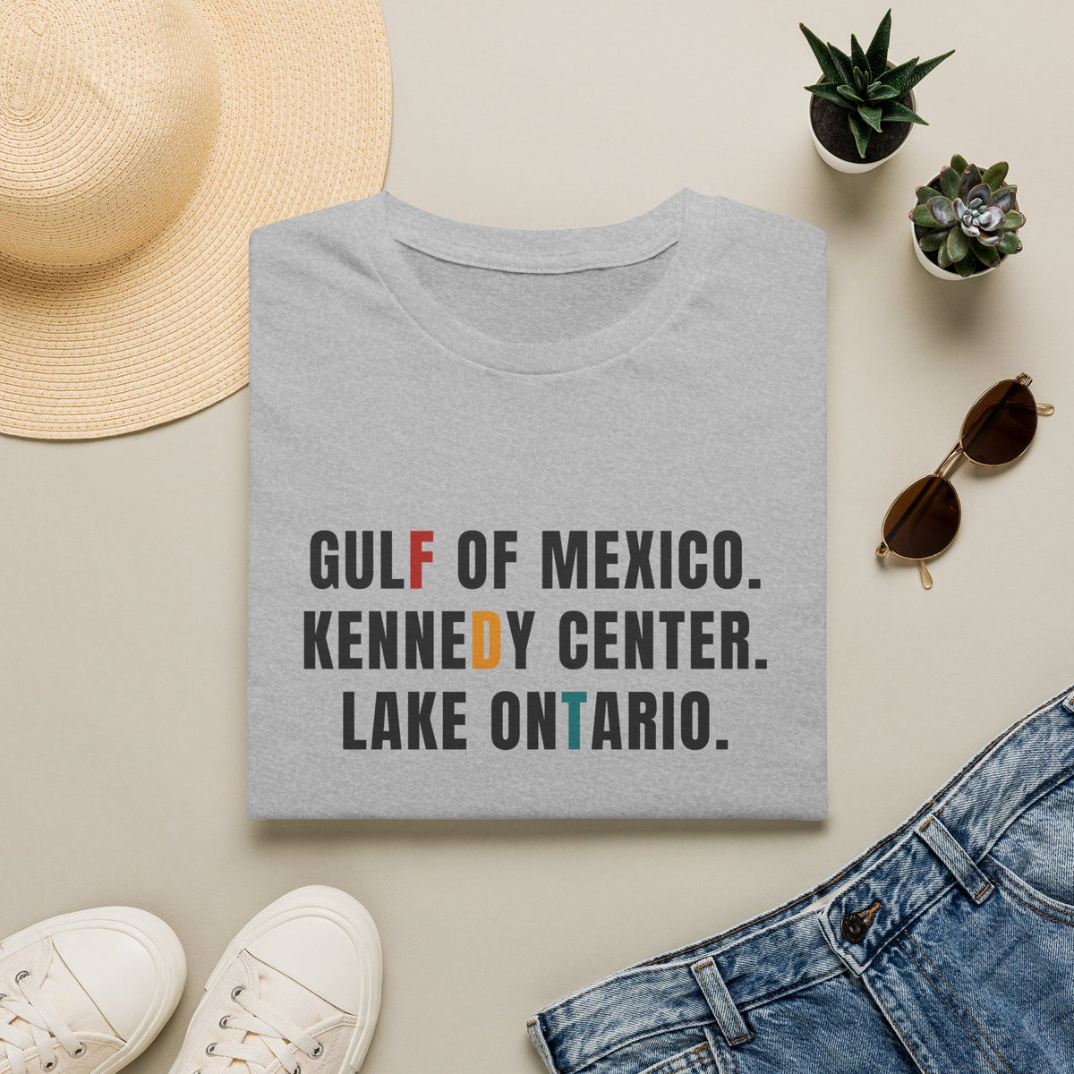 FDT Lake Ontario Gulf of Mexico Tee Kennedy Center Hidden message sweatshirt, Election protest apparel