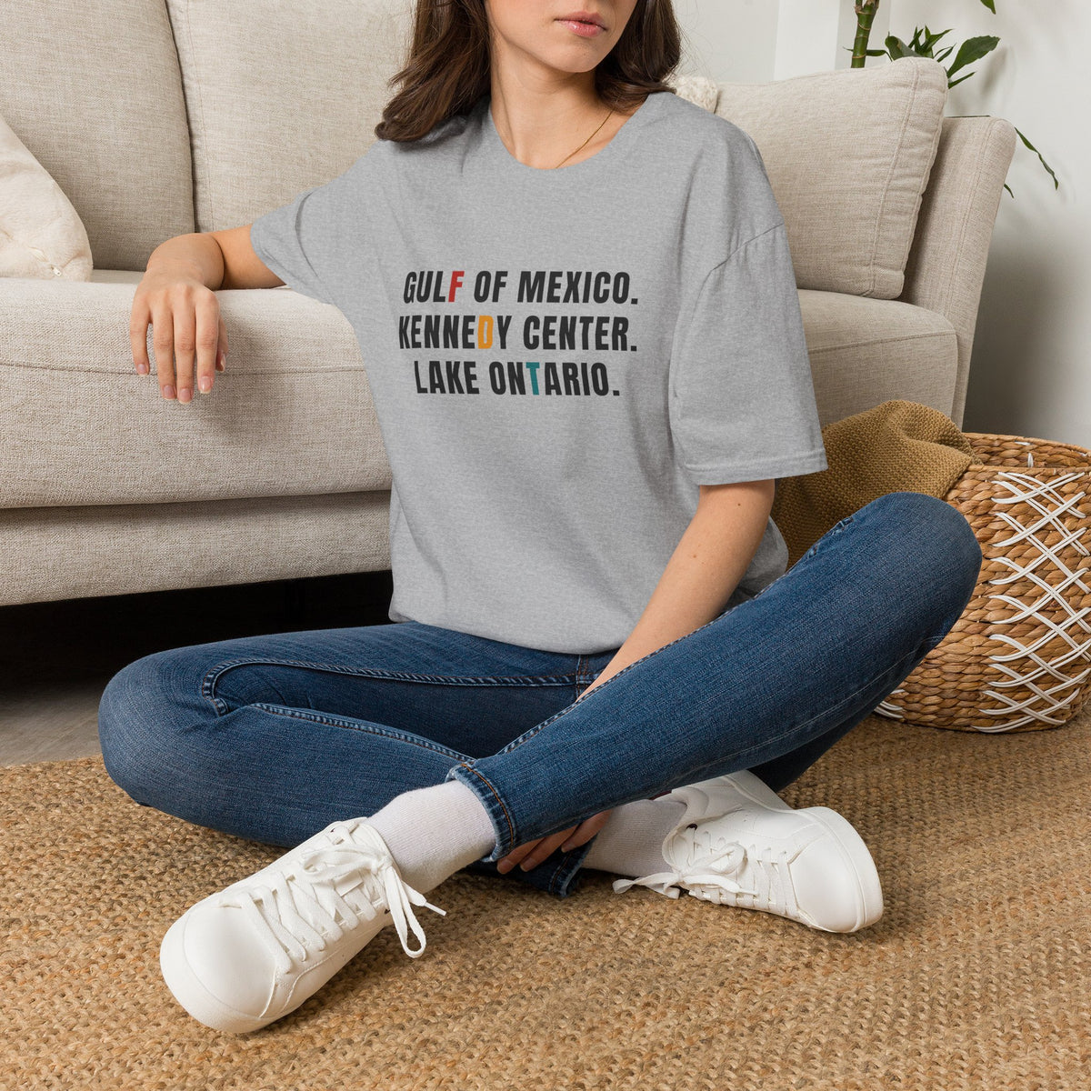 FDT Lake Ontario Gulf of Mexico Tee Kennedy Center Hidden message sweatshirt, Election protest apparel