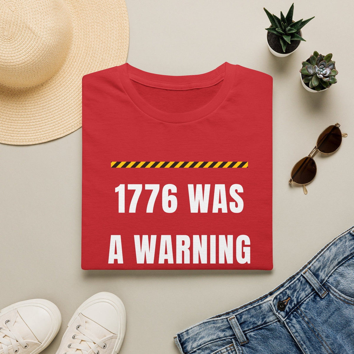 1776 Was a Warning T-Shirt – No Kings Protest Tee, Anti Trump Patriotic Shirt - Left 4 Left