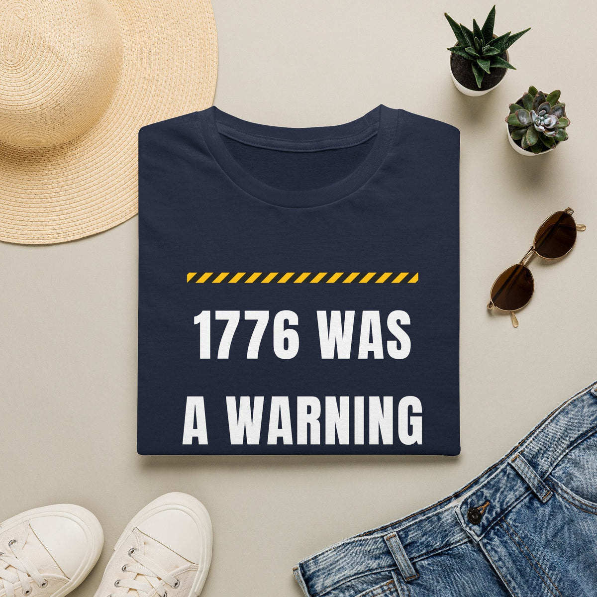 1776 Was a Warning T-Shirt – No Kings Protest Tee, Anti Trump Patriotic Shirt - Left 4 Left
