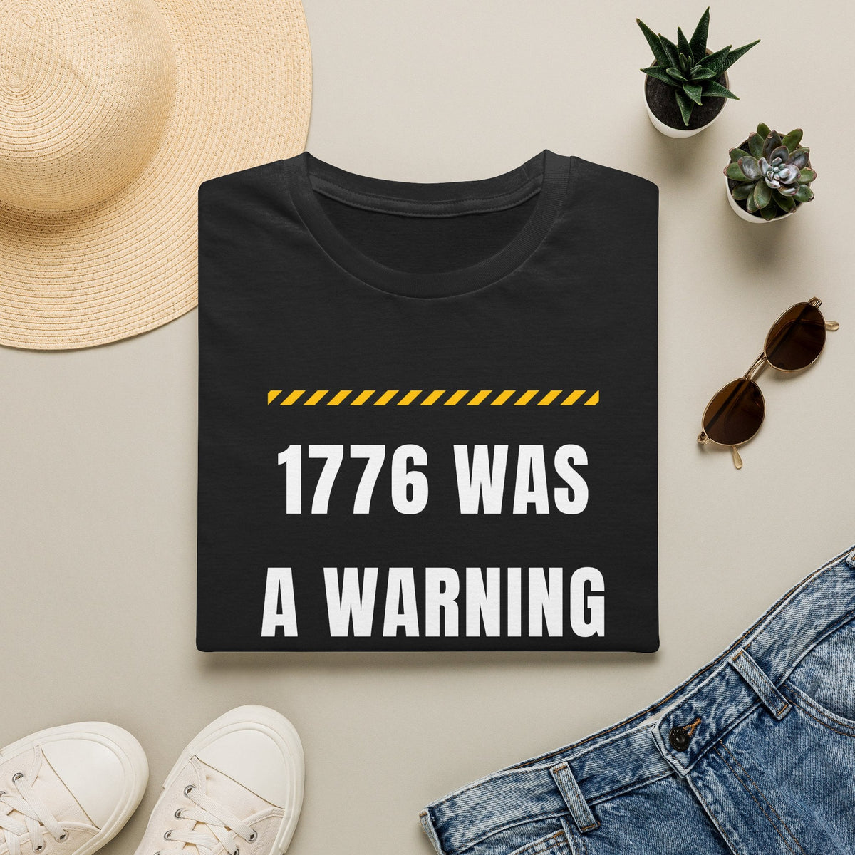 1776 Was a Warning T-Shirt – No Kings Protest Tee, Anti Trump Patriotic Shirt - Left 4 Left