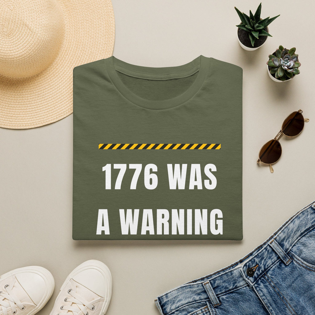 1776 Was a Warning T-Shirt – No Kings Protest Tee, Anti Trump Patriotic Shirt - Left 4 Left