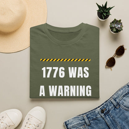 1776 Was a Warning T-Shirt – No Kings Protest Tee, Anti Trump Patriotic Shirt - Left 4 Left