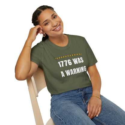 1776 Was a Warning T-Shirt – No Kings Protest Tee, Anti Trump Patriotic Shirt - Left 4 Left