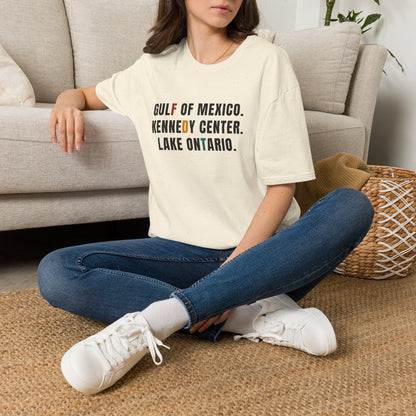 FDT Lake Ontario Gulf of Mexico Tee Kennedy Center Hidden message sweatshirt, Election protest apparel