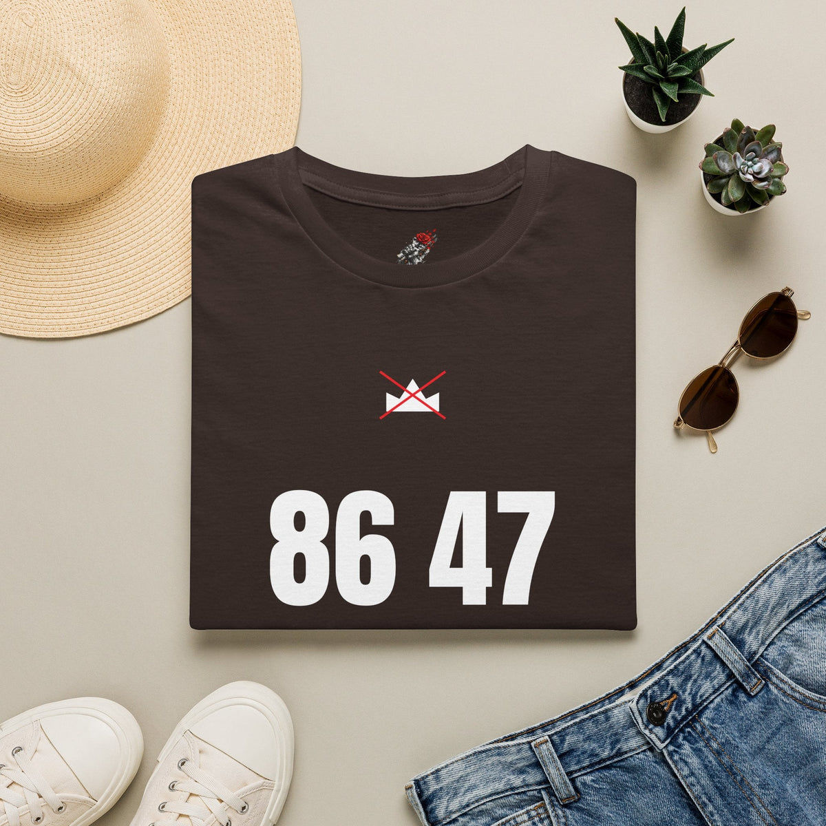 86 47 Shirt | No Kings Protest Tee | Anti Trump Political Shirt | Activist T-Shirt - Left 4 Left