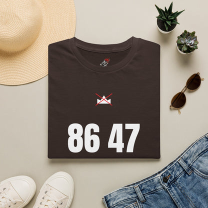 86 47 Shirt | No Kings Protest Tee | Anti Trump Political Shirt | Activist T-Shirt - Left 4 Left