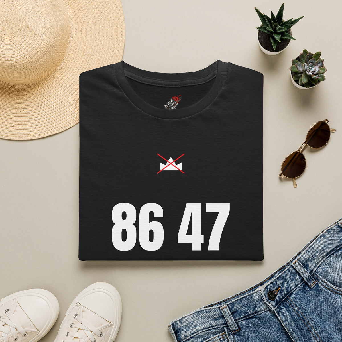 86 47 Shirt | No Kings Protest Tee | Anti Trump Political Shirt | Activist T-Shirt - Left 4 Left