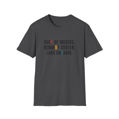 FDT Lake Ontario Gulf of Mexico Tee Kennedy Center Hidden message sweatshirt, Election protest apparel