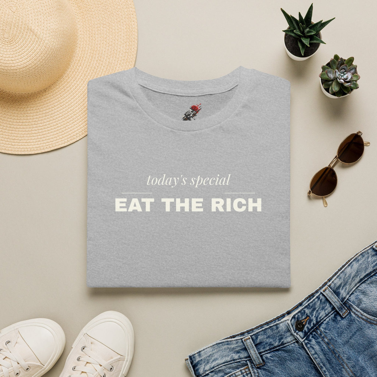 Eat the Rich Shirt - Funny Fine Dining Satire Tee, Todays Special Shirt - Left 4 Left