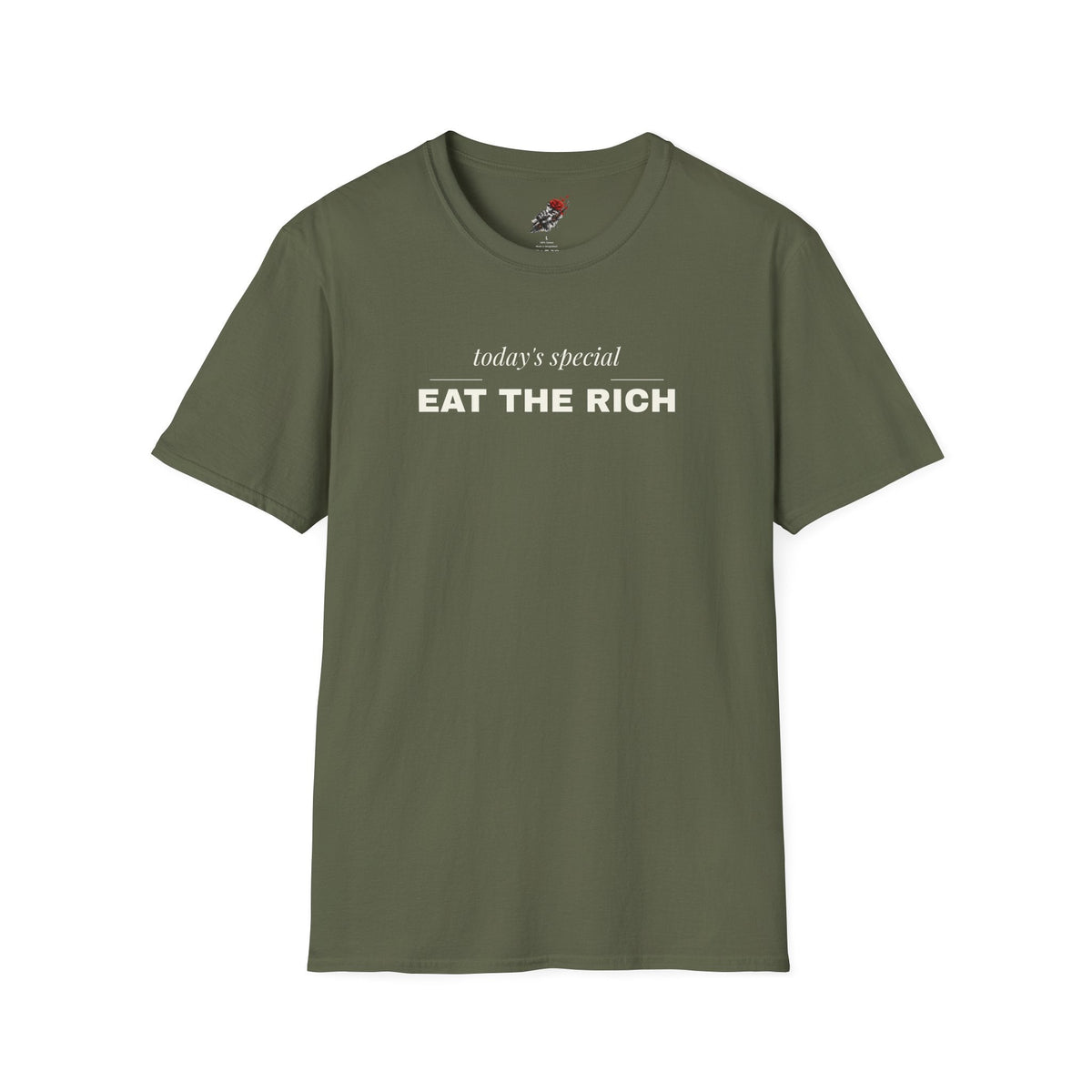 Eat the Rich Shirt - Funny Fine Dining Satire Tee, Todays Special Shirt - Left 4 Left