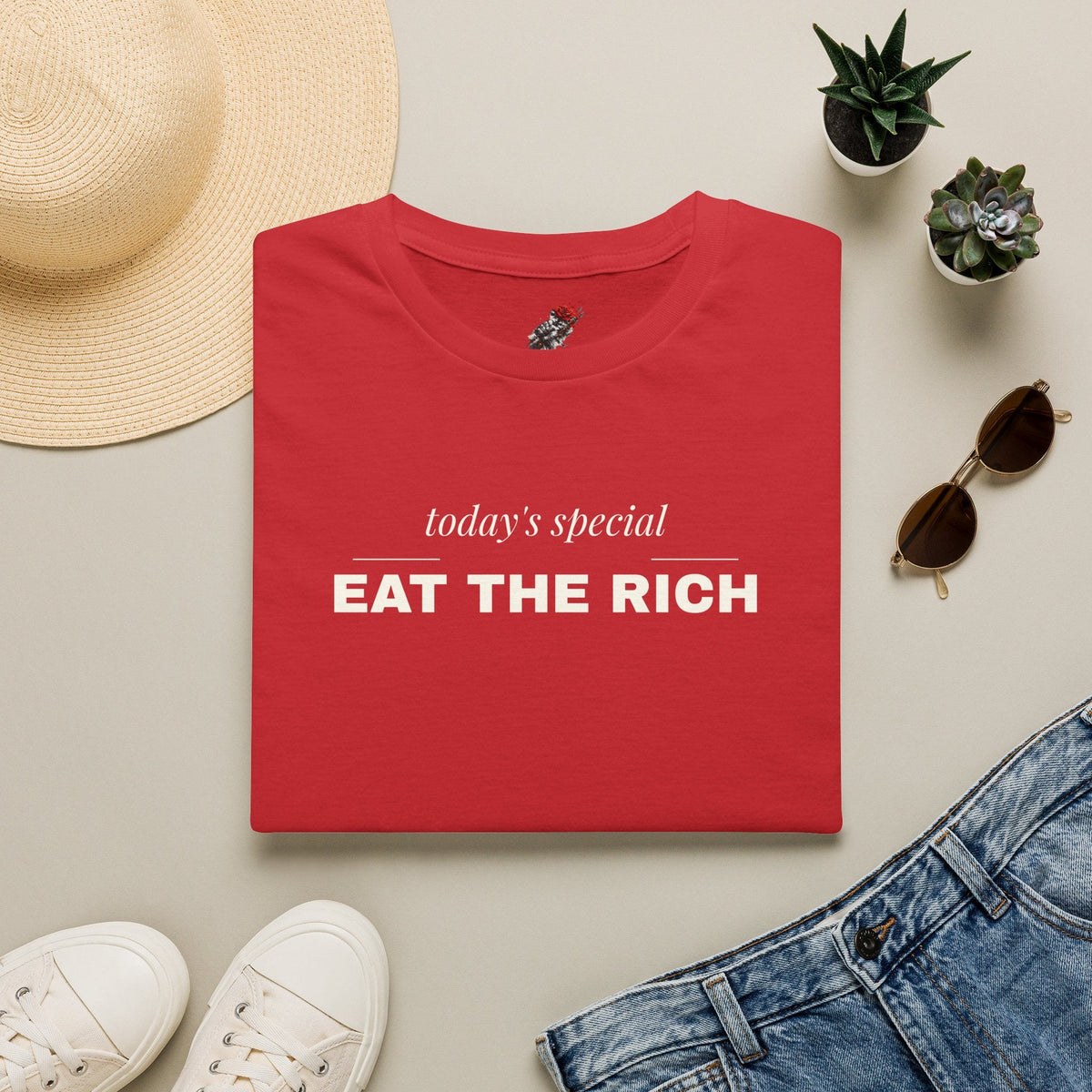 Eat the Rich Shirt - Funny Fine Dining Satire Tee, Todays Special Shirt - Left 4 Left
