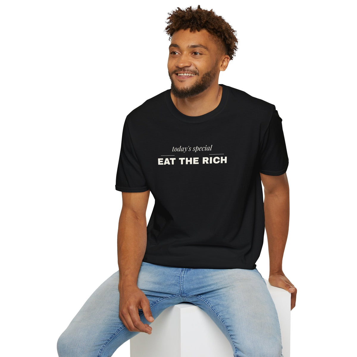 Eat the Rich Shirt - Funny Fine Dining Satire Tee, Todays Special Shirt - Left 4 Left