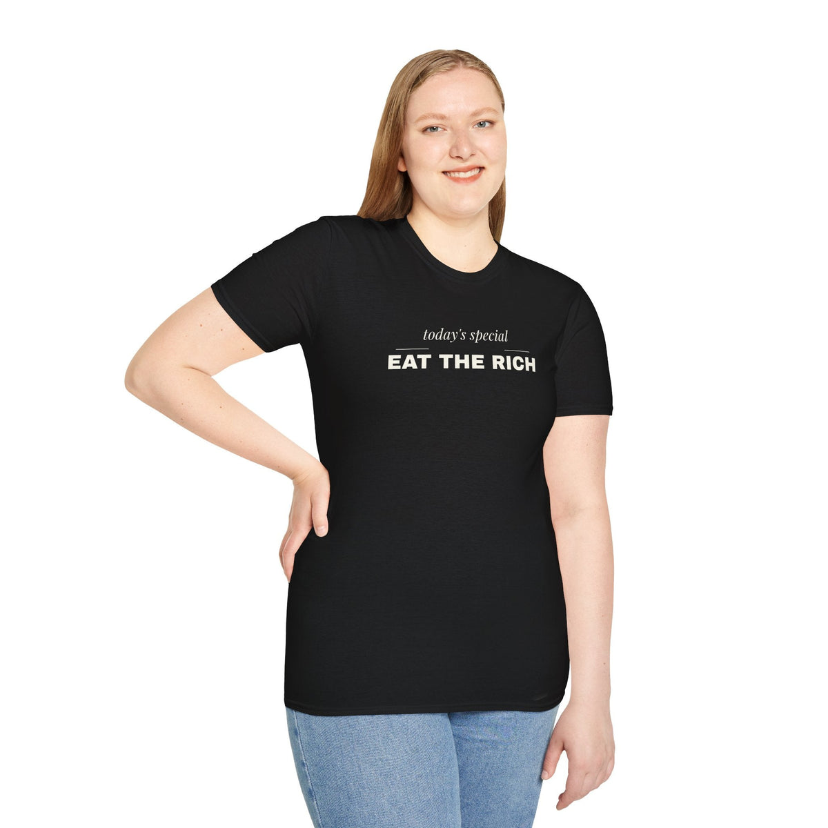 Eat the Rich Shirt - Funny Fine Dining Satire Tee, Todays Special Shirt - Left 4 Left