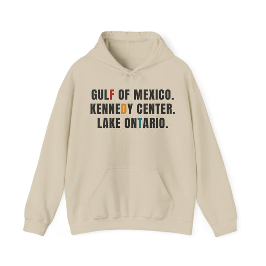 FDT Gulf of Mexico Kennedy Center Lake of Ontario Hoodie | Typographic Travel Cities Sweatshirt - Left 4 Left