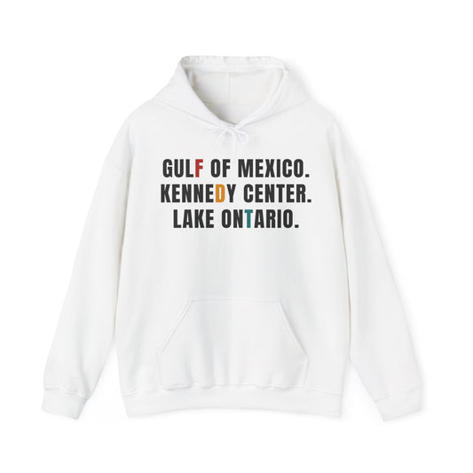 FDT Gulf of Mexico Kennedy Center Lake of Ontario Hoodie | Typographic Travel Cities Sweatshirt - Left 4 Left