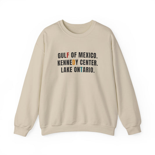 FDT Gulf of Mexico Kennedy Center Lake of Ontario Sweatshirt |